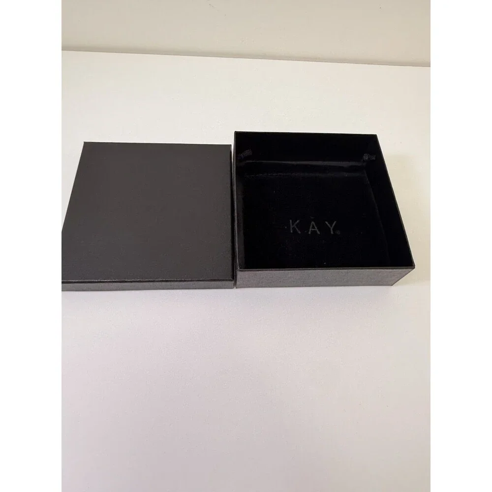 Kay Jewelers Empty Black Velvet Pouch & Presentation Box